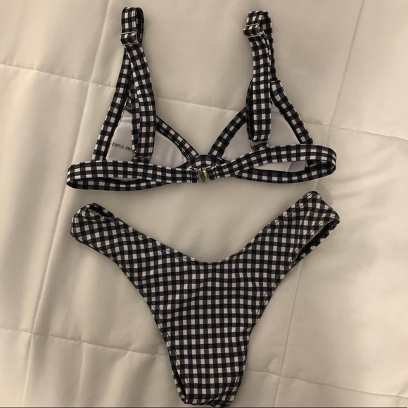 Zaful Gingham Bikini - Picture 3 of 8